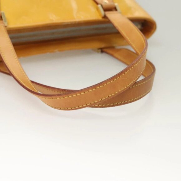 LOUIS VUITTON Monogram Vernis Houston Hand Bag Gris M91053 LV Authentic - Picture 12 of 13